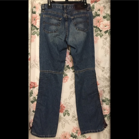 Vintage/Retro Ralph Lauren Lace Up Signature Jeans, Size: 6 - Picture 2 of 8